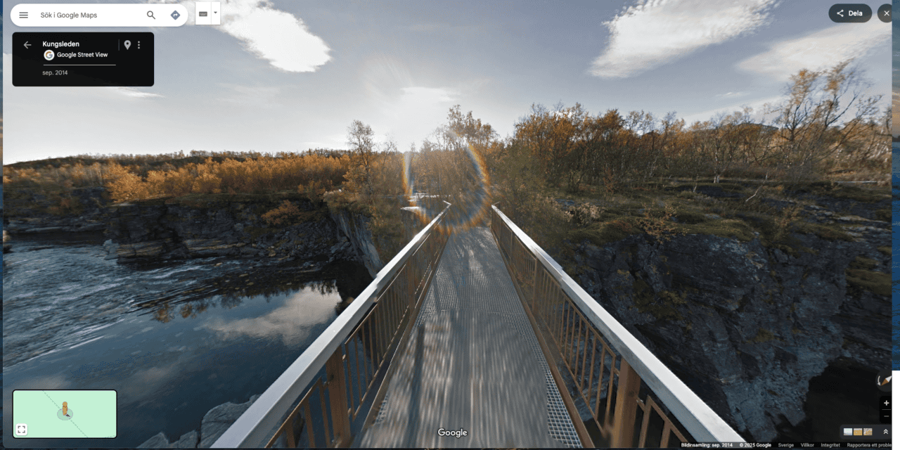 Upplev vandringsleden via Google Street view!